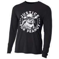 Justice For Peanut The Squirrel P’Nut Pnut Peanut Squirrel Cooling Performance Long Sleeve Crew