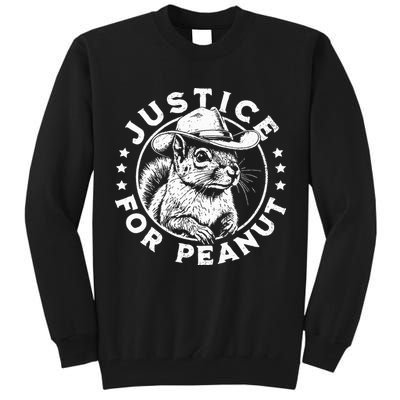 Justice For Peanut The Squirrel P’Nut Pnut Peanut Squirrel Tall Sweatshirt
