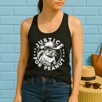 Justice For Peanut The Squirrel P’Nut Pnut Peanut Squirrel Womens Tank Top