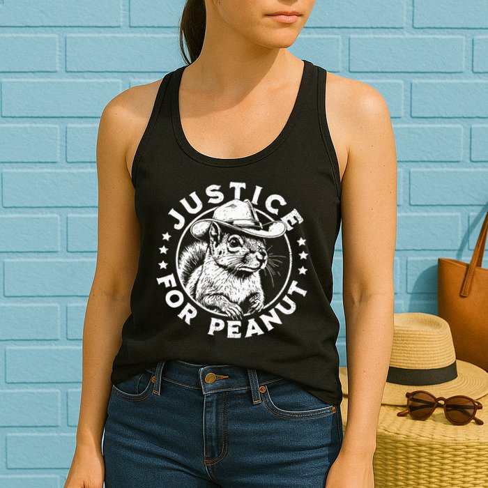 Justice For Peanut The Squirrel P’Nut Pnut Peanut Squirrel Womens Tank Top