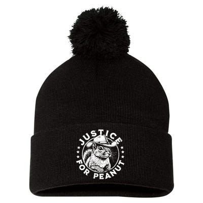 Justice For Peanut The Squirrel P’Nut Pnut Peanut Squirrel Pom Pom 12in Knit Beanie