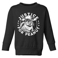 Justice For Peanut The Squirrel P’Nut Pnut Peanut Squirrel Toddler Sweatshirt