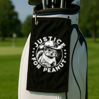 Justice For Peanut The Squirrel P’Nut Pnut Peanut Squirrel Golf Towel