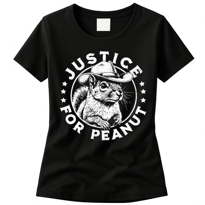 Justice For Peanut The Squirrel P’Nut Pnut Peanut Squirrel Womens T-Shirt
