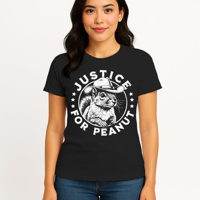 Justice For Peanut The Squirrel P’Nut Pnut Peanut Squirrel Womens T-Shirt
