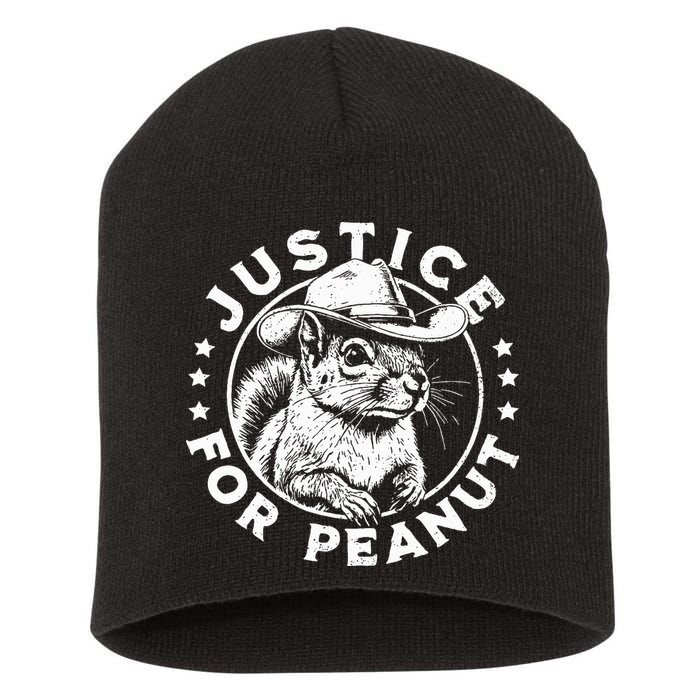 Justice For Peanut The Squirrel P’Nut Pnut Peanut Squirrel Short Acrylic Beanie