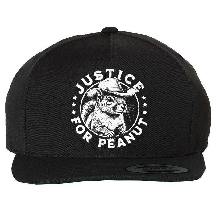 Justice For Peanut The Squirrel P’Nut Pnut Peanut Squirrel Wool Snapback Cap