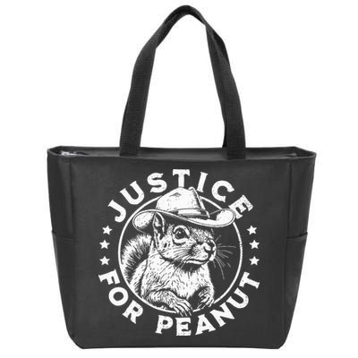Justice For Peanut The Squirrel P’Nut Pnut Peanut Squirrel Zip Tote Bag