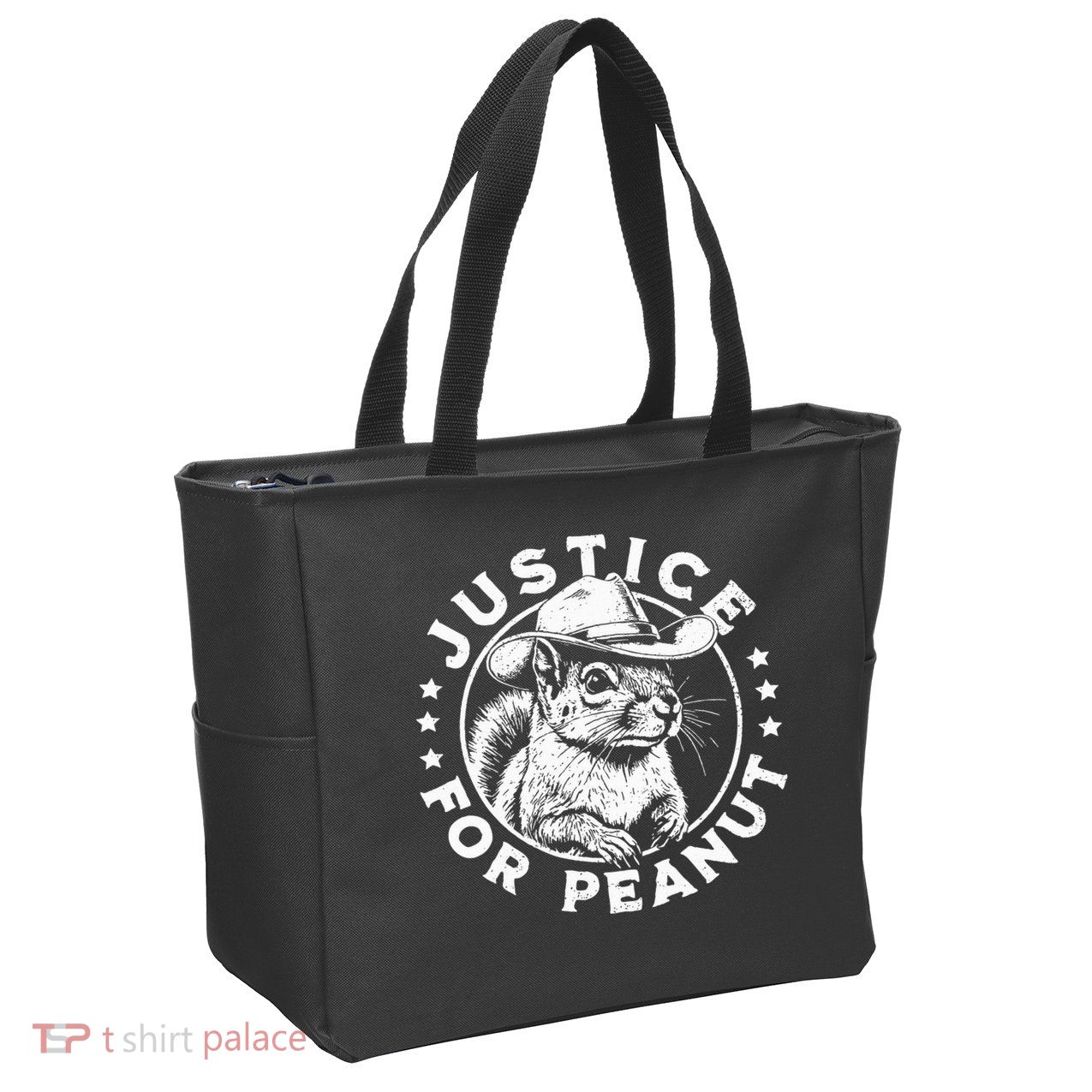 Justice For Peanut The Squirrel P’Nut Pnut Peanut Squirrel Zip Tote Bag
