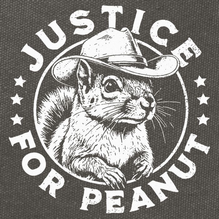 Justice For Peanut The Squirrel P’Nut Pnut Peanut Squirrel Cotton Canvas Backpack