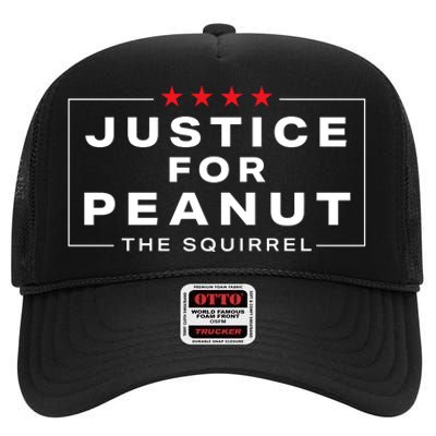 Justice For Peanut High Crown Mesh Back Trucker Hat