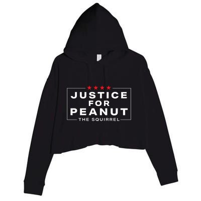 Justice For Peanut Crop Fleece Hoodie