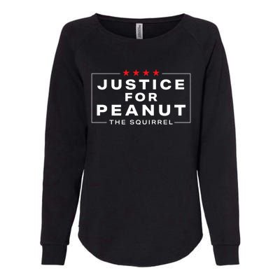 Justice For Peanut Womens California Wash Sweatshirt