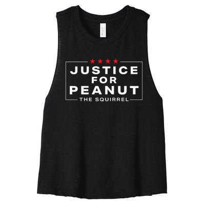 Justice For Peanut Women's Racerback Cropped Tank