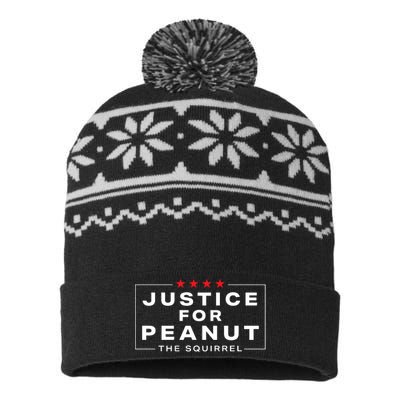 Justice For Peanut USA-Made Snowflake Beanie