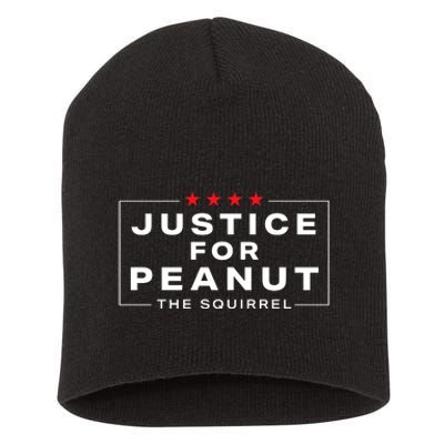 Justice For Peanut Short Acrylic Beanie