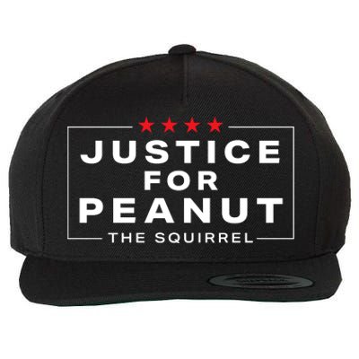 Justice For Peanut Wool Snapback Cap