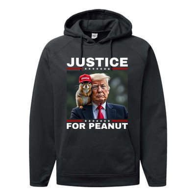 Justice For Peanut Performance Fleece Hoodie