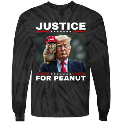 Justice For Peanut Tie-Dye Long Sleeve Shirt