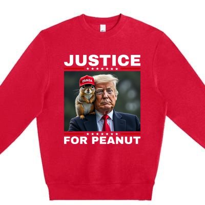 Justice For Peanut Premium Crewneck Sweatshirt