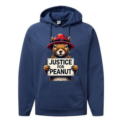 Justice For Peanut Performance Fleece Hoodie