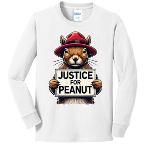 Justice For Peanut Kids Long Sleeve Shirt