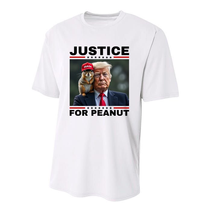 Justice For Peanut Youth Performance Sprint T-Shirt