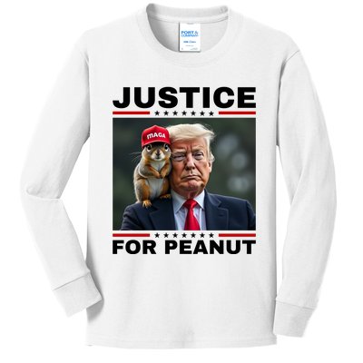 Justice For Peanut Kids Long Sleeve Shirt