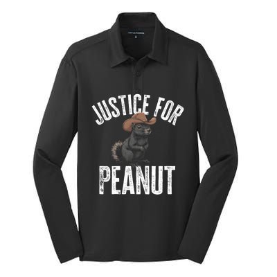 Justice For Peanut Silk Touch Performance Long Sleeve Polo