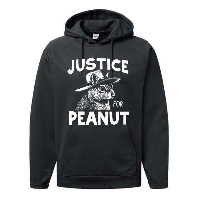 Justice For Peanut Performance Fleece Hoodie