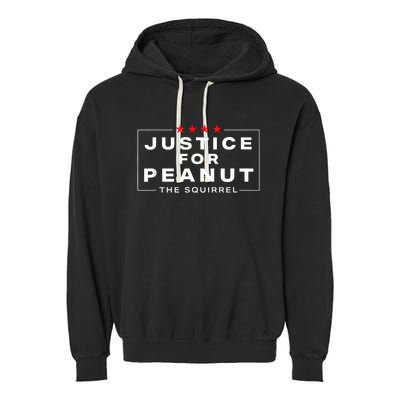 Justice For Peanut The Squirrel Peanut Squirrel Garment-Dyed Fleece Hoodie