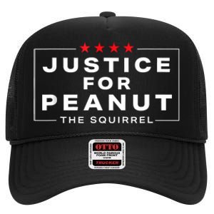 Justice For Peanut The Squirrel Peanut Squirrel High Crown Mesh Back Trucker Hat