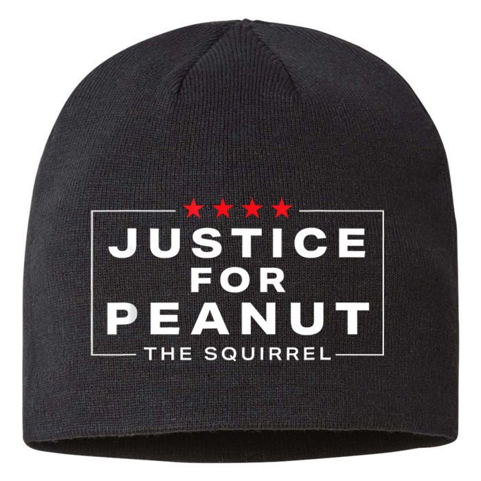 Justice For Peanut The Squirrel Peanut Squirrel Sustainable Beanie