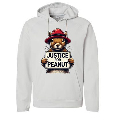 Justice For Peanut Performance Fleece Hoodie