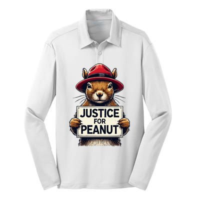 Justice For Peanut Silk Touch Performance Long Sleeve Polo