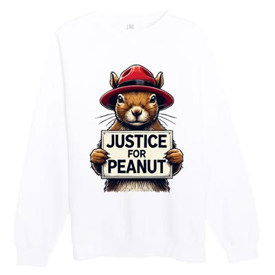 Justice For Peanut Premium Crewneck Sweatshirt