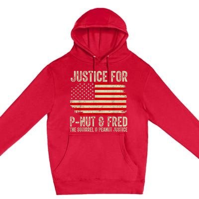 Justice For Pnut And Fred The Squirrel And Peanut Justice Premium Pullover Hoodie