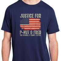 Justice For Pnut And Fred The Squirrel And Peanut Justice Adult ChromaSoft Performance T-Shirt