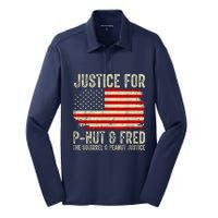 Justice For Pnut And Fred The Squirrel And Peanut Justice Silk Touch Performance Long Sleeve Polo