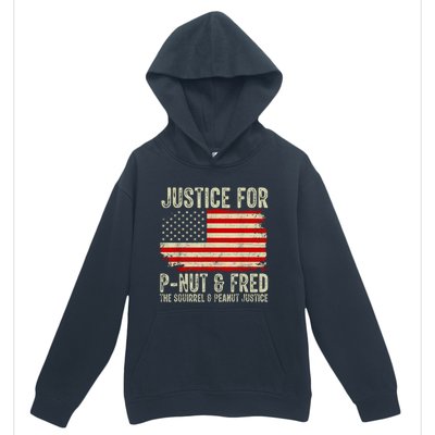 Justice For Pnut And Fred The Squirrel And Peanut Justice Urban Pullover Hoodie