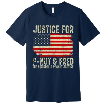 Justice For Pnut And Fred The Squirrel And Peanut Justice Premium T-Shirt