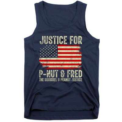 Justice For Pnut And Fred The Squirrel And Peanut Justice Tank Top