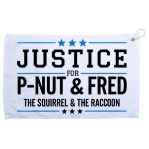 Justice For Pnut & Fred The Squirrel And The Raccoon Grommeted Golf Towel