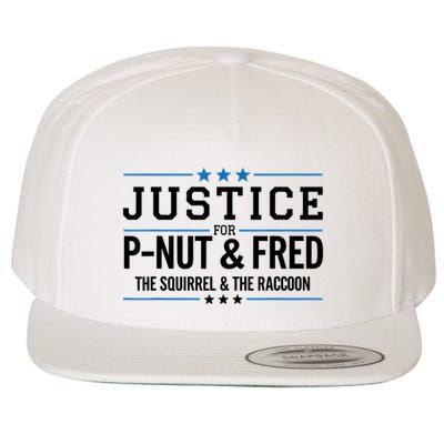 Justice For Pnut & Fred The Squirrel And The Raccoon Wool Snapback Cap