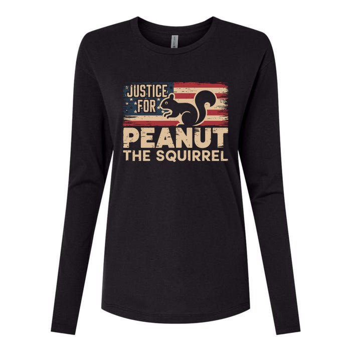 Justice For Peanut The Squirrel Te Peanut Squirrel Womens Cotton Relaxed Long Sleeve T-Shirt