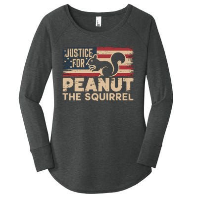 Justice For Peanut The Squirrel Te Peanut Squirrel Women's Perfect Tri Tunic Long Sleeve Shirt