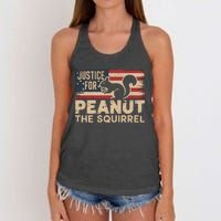 Justice For Peanut The Squirrel Te Peanut Squirrel Women's Knotted Racerback Tank