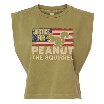 Justice For Peanut The Squirrel Te Peanut Squirrel Garment-Dyed Women's Muscle Tee