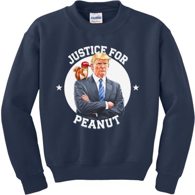 Justice For Peanut The Squirrel – Christmas Xmas Support Art Kids Sweatshirt