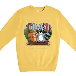 Justice For Peanut The Squirrel And Fred The Raccoon Premium Crewneck Sweatshirt